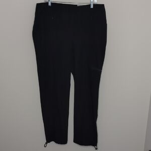 Zenergy By Chicos Black Athletic Pants Size 14 (2.5 Chico Size)